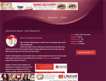Tablet Screenshot of lifecellantiageing.com
